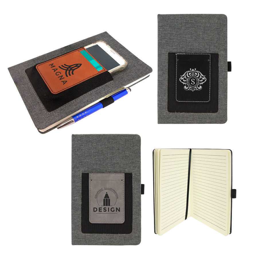Personalized Journal with Cell & Card Slot
